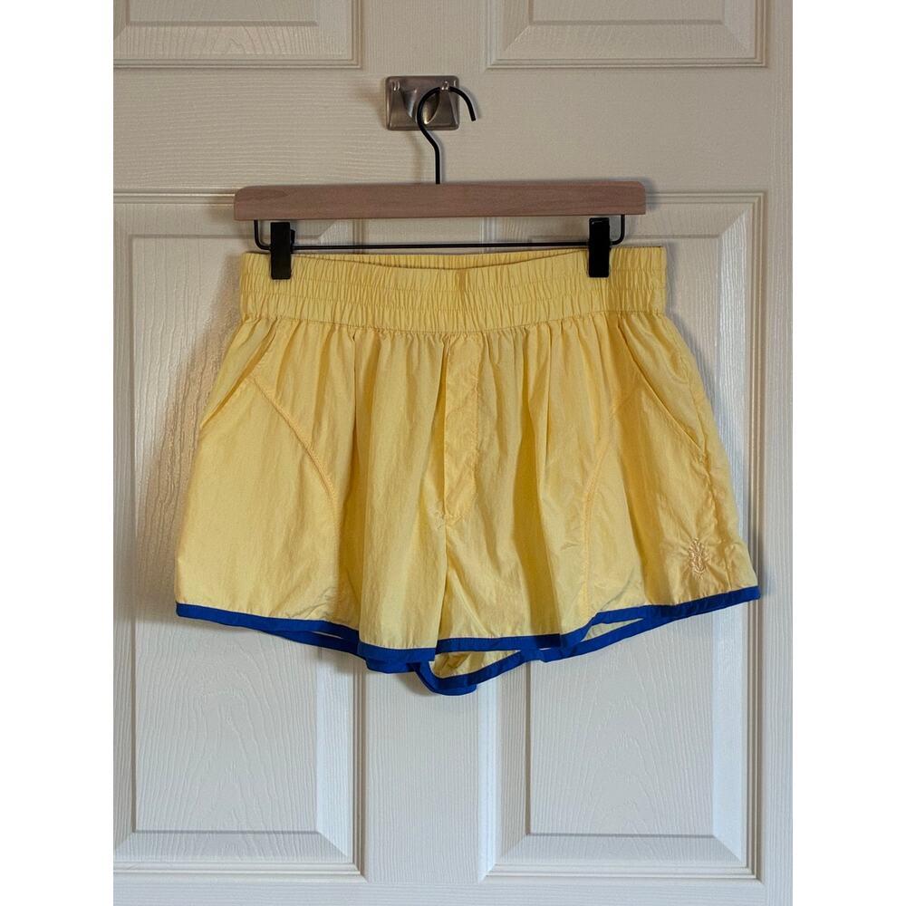 Free People Movement World Tour Two-Piece Set Yellow Blue Jacket + Shorts Size M - Picture 4 of 12
